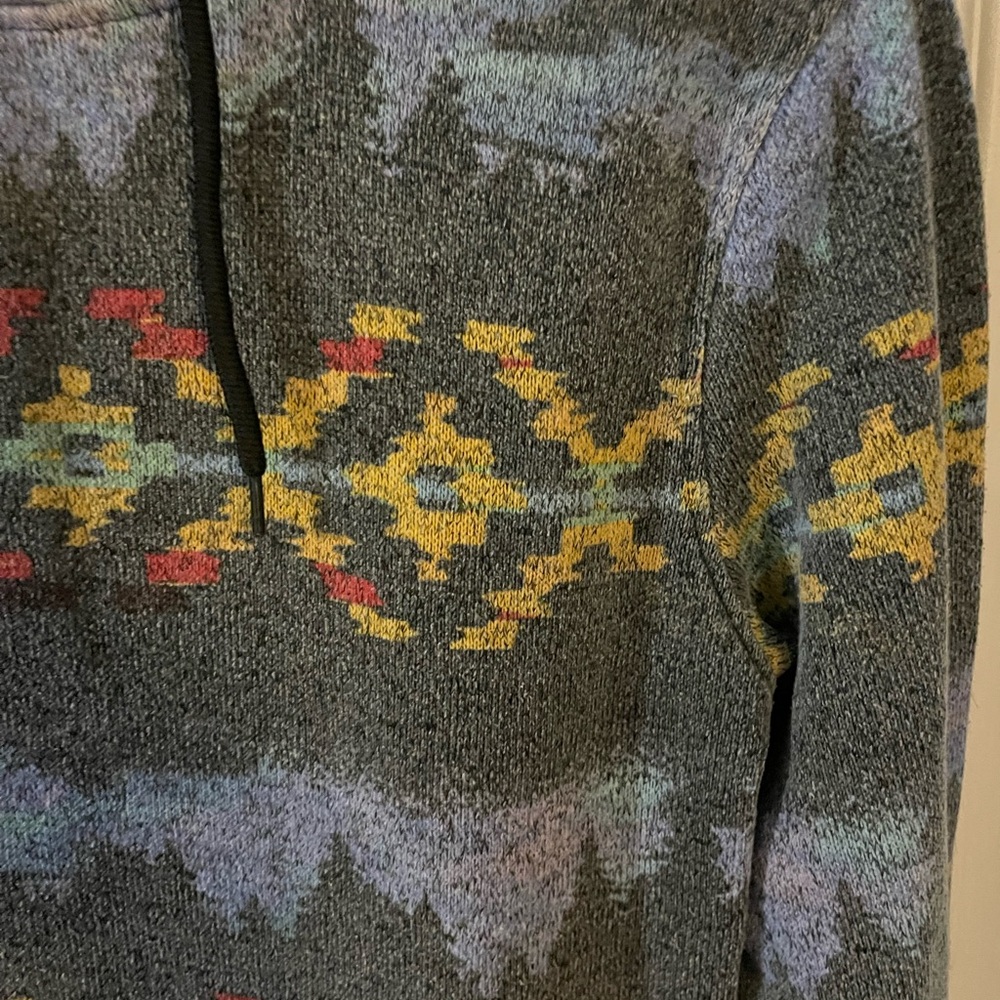 Brooklyn Cloth Gray Multicolor Patterned Hoodie - image 3